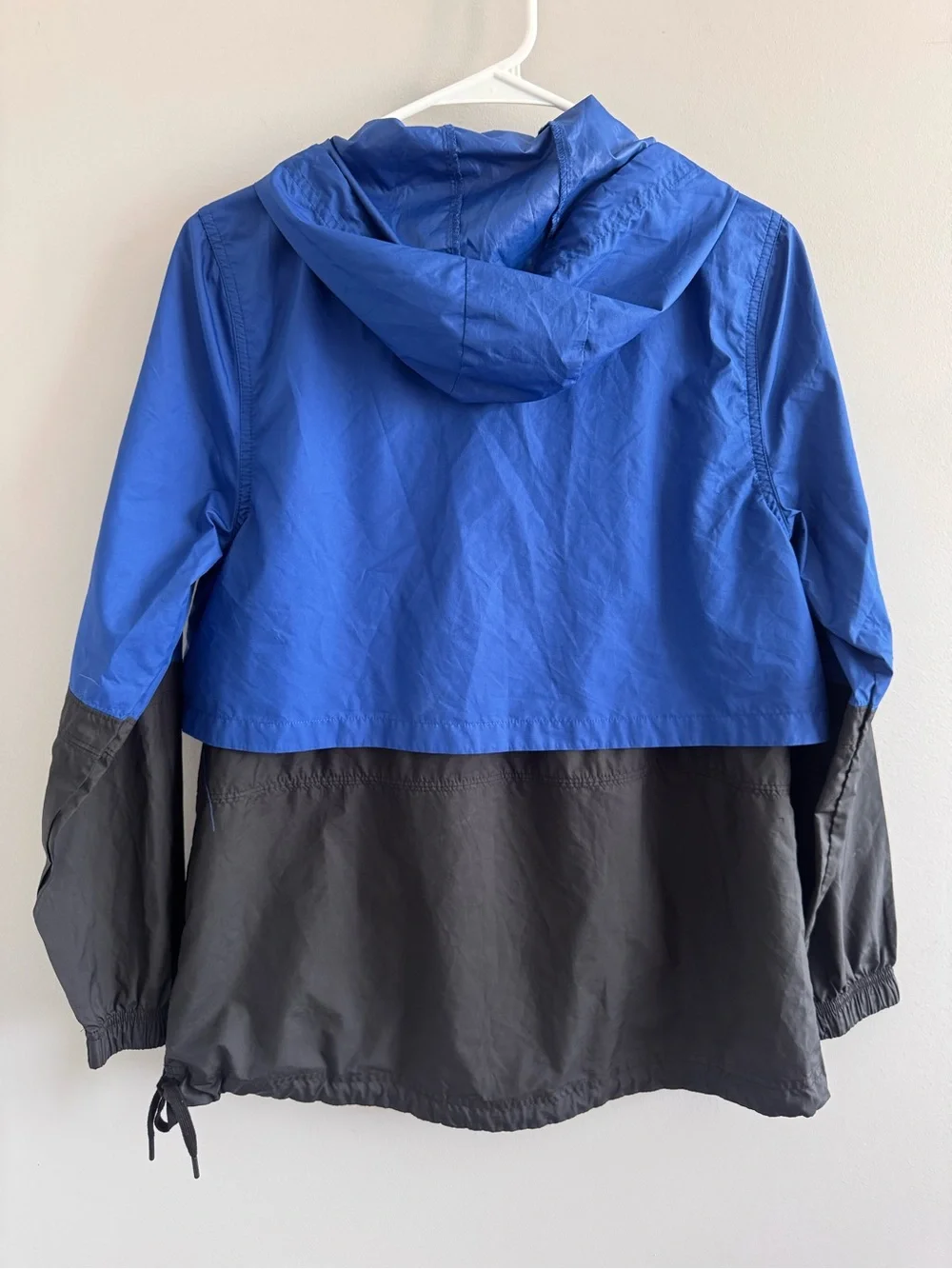 Nike Windrunner Hooded Windbreaker Jacket Blue Black XS Full Zip
